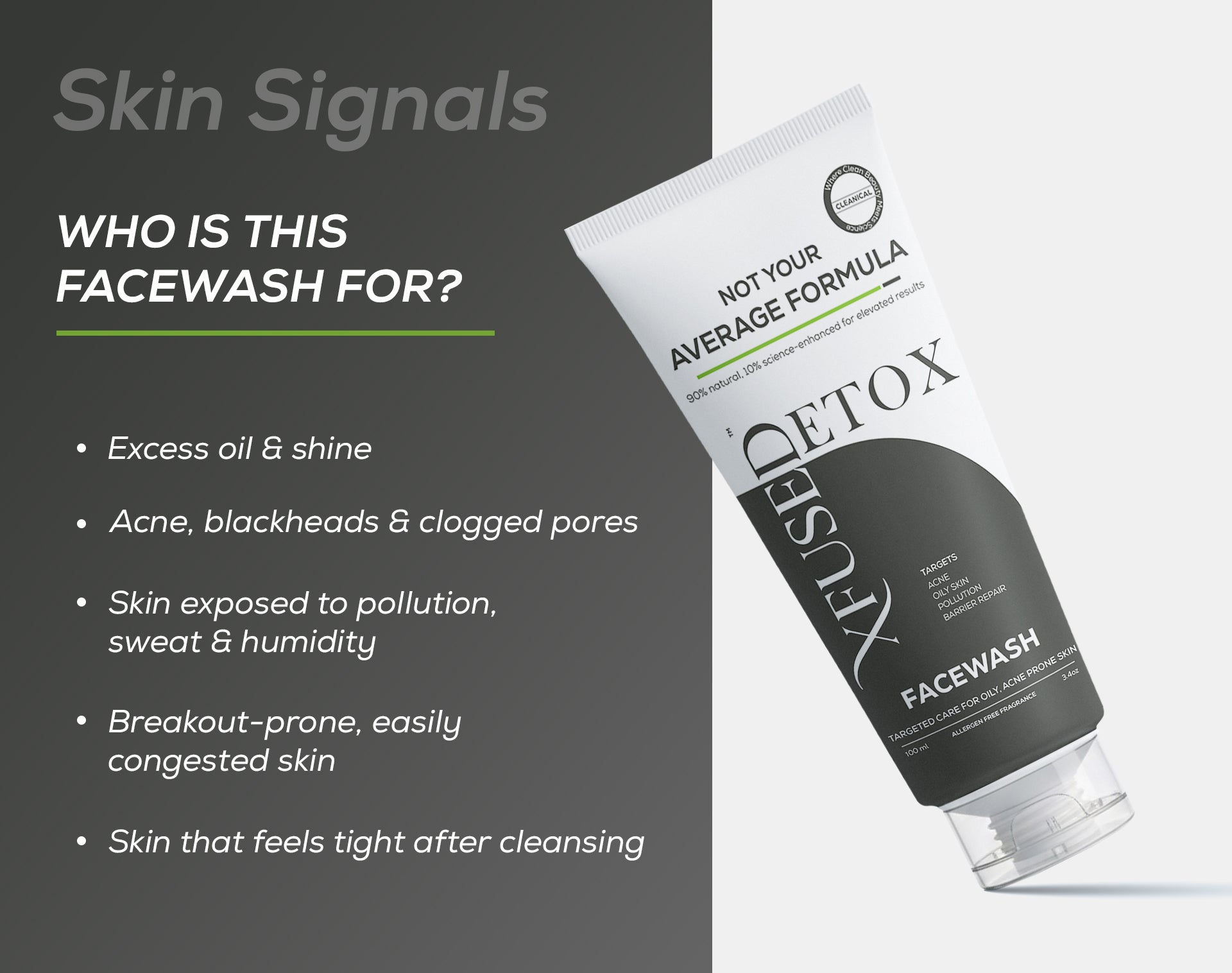 Detox: Acne, Oil & Pollution Control Face Wash