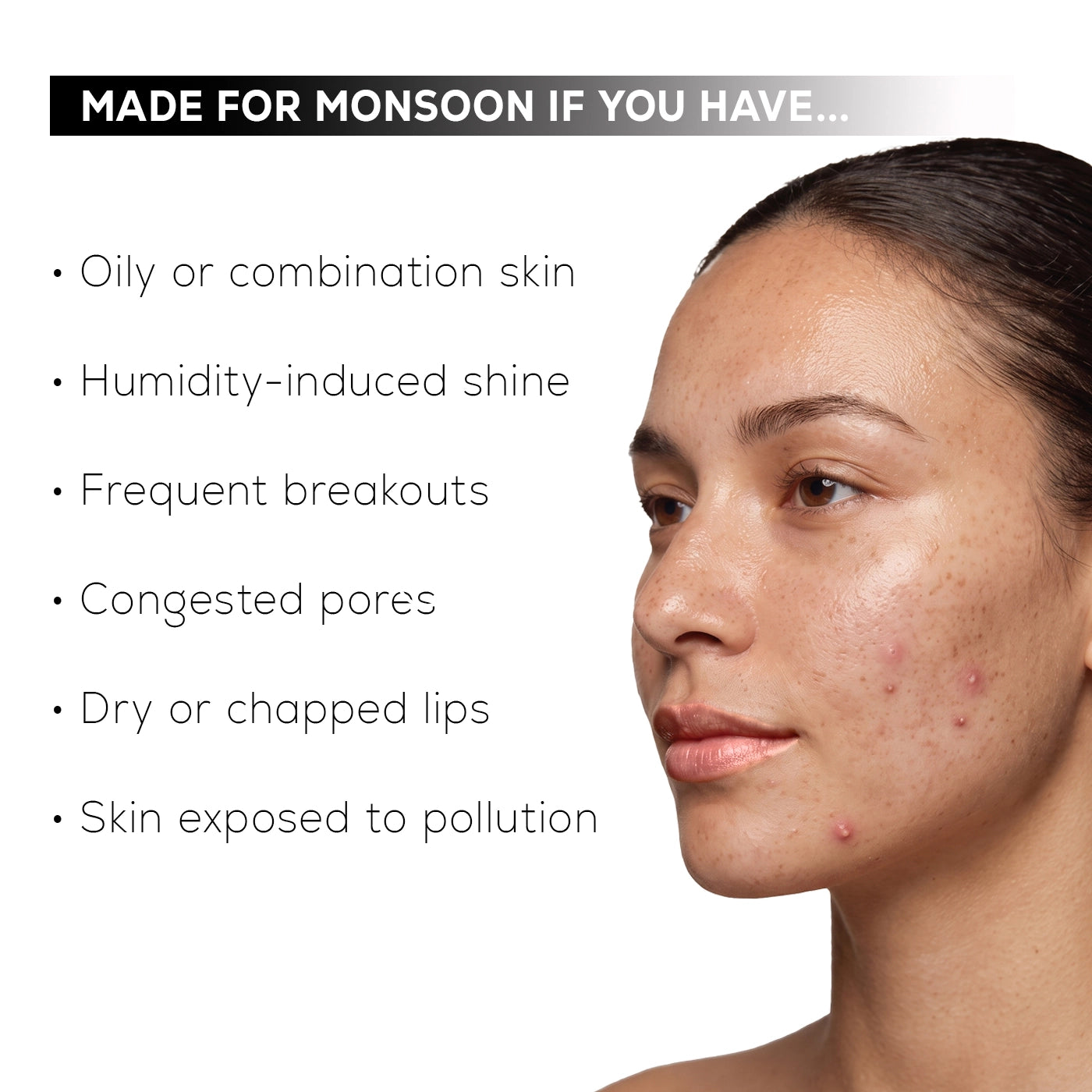 Monsoon Skincare Combo : Detox Facewash (100ml) + Defend Oil-free Moisturiser (50gm) + Lip-First Care Balm Soothe (Plain)